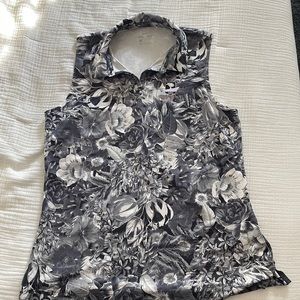 Women’s medium dry fit sleeveless polo with US Open 2019 Pebble Beach logo